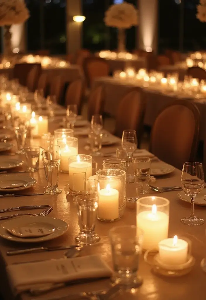 26 Seating Chart Wedding Ideas That Wow Your Guests - 23. Personalized Candle Holders