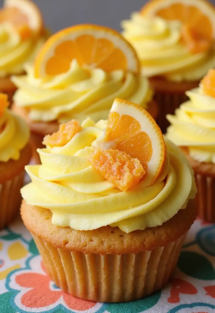 27 Anniversary Cupcake Ideas That Celebrate Sweetly - 6. Citrus Zest Celebration
