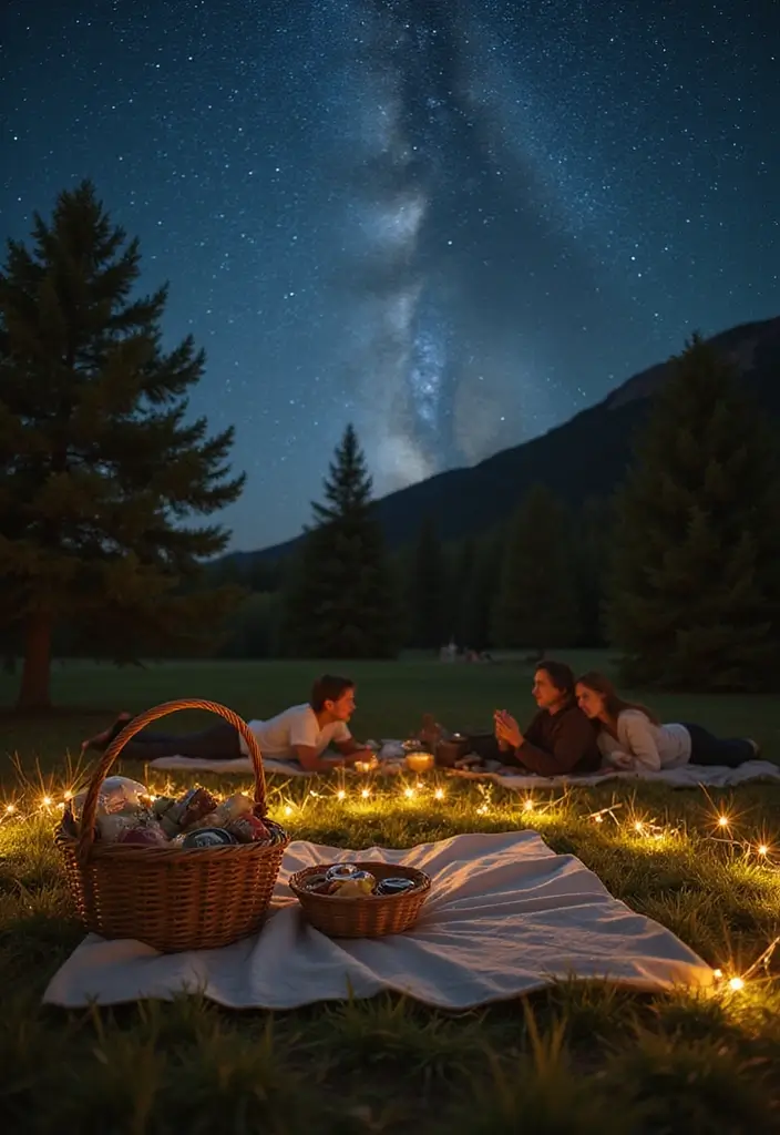 27 Date Night Bridal Shower Ideas That Are Unique - 1. Picnic Under the Stars
