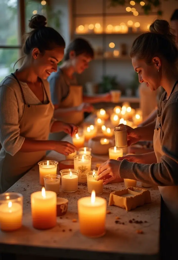 27 Date Night Bridal Shower Ideas That Are Unique - 11. DIY Candle Making Night