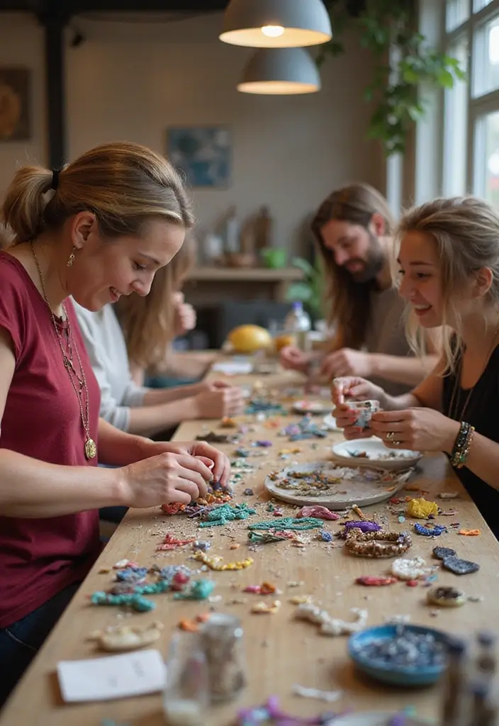 27 Date Night Bridal Shower Ideas That Are Unique - 19. Upcycled Jewelry Workshop