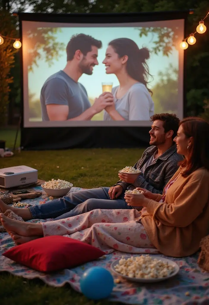 27 Date Night Bridal Shower Ideas That Are Unique - 4. Movie Night with a Twist