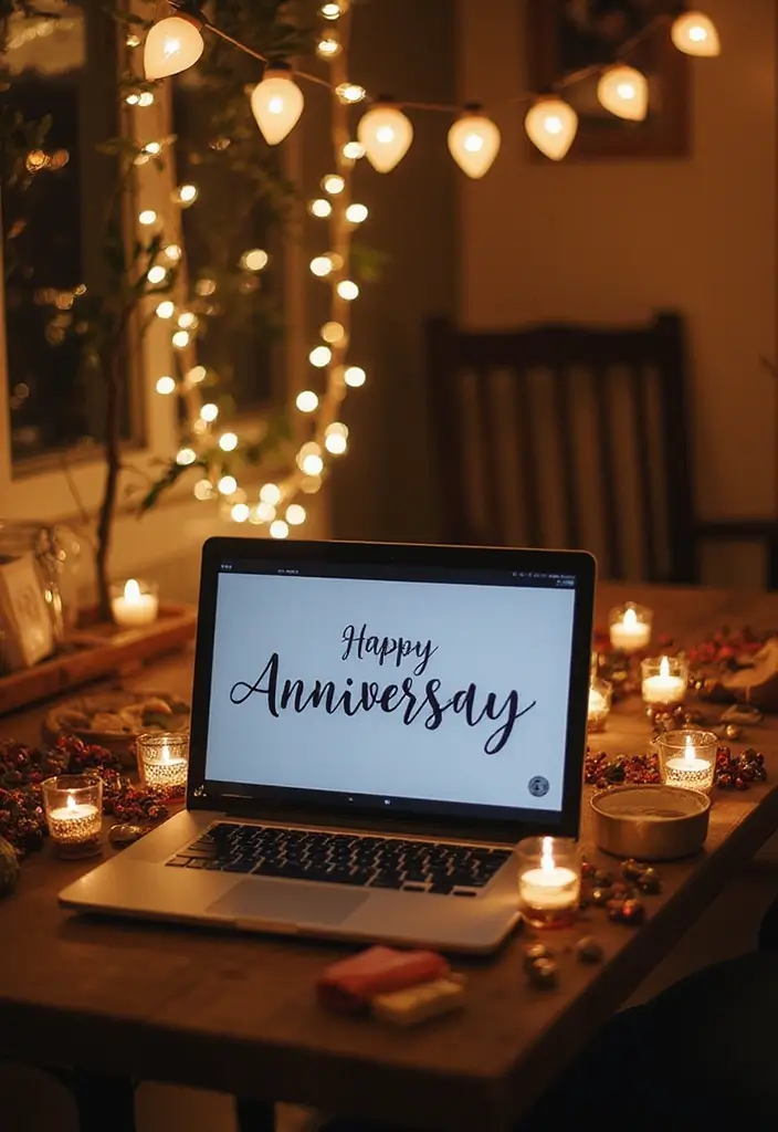 27 Eco-Friendly 35th Wedding Anniversary Party Ideas To Celebrate Love - 21. Virtual Attendance Option