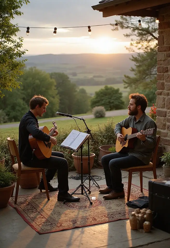 27 Eco-Friendly 35th Wedding Anniversary Party Ideas To Celebrate Love - 8. Live Music or Acoustic Set
