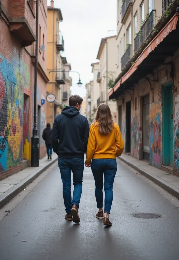 27 Engagement Photos Ideas That Tell Your Love Story - 4. Urban Exploration