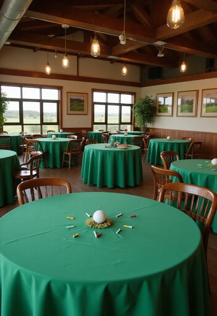 27 Golf Themed Bridal Shower Ideas That Are Unique And Fun - 23. Golf Course Decor