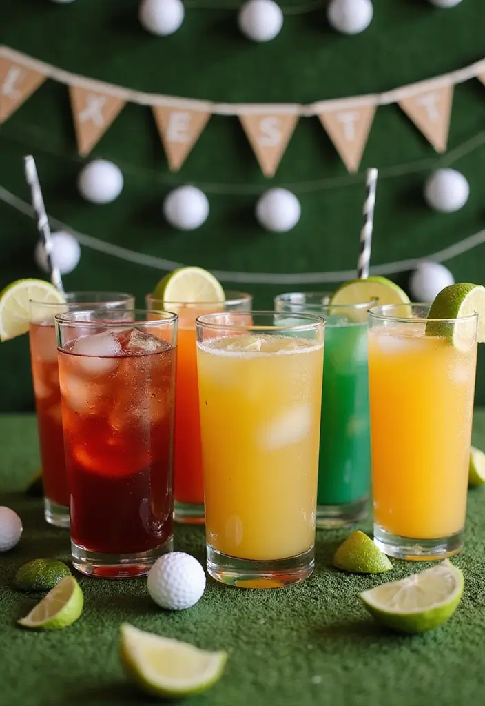 27 Golf Themed Bridal Shower Ideas That Are Unique And Fun - 25. Themed Cocktail Hour