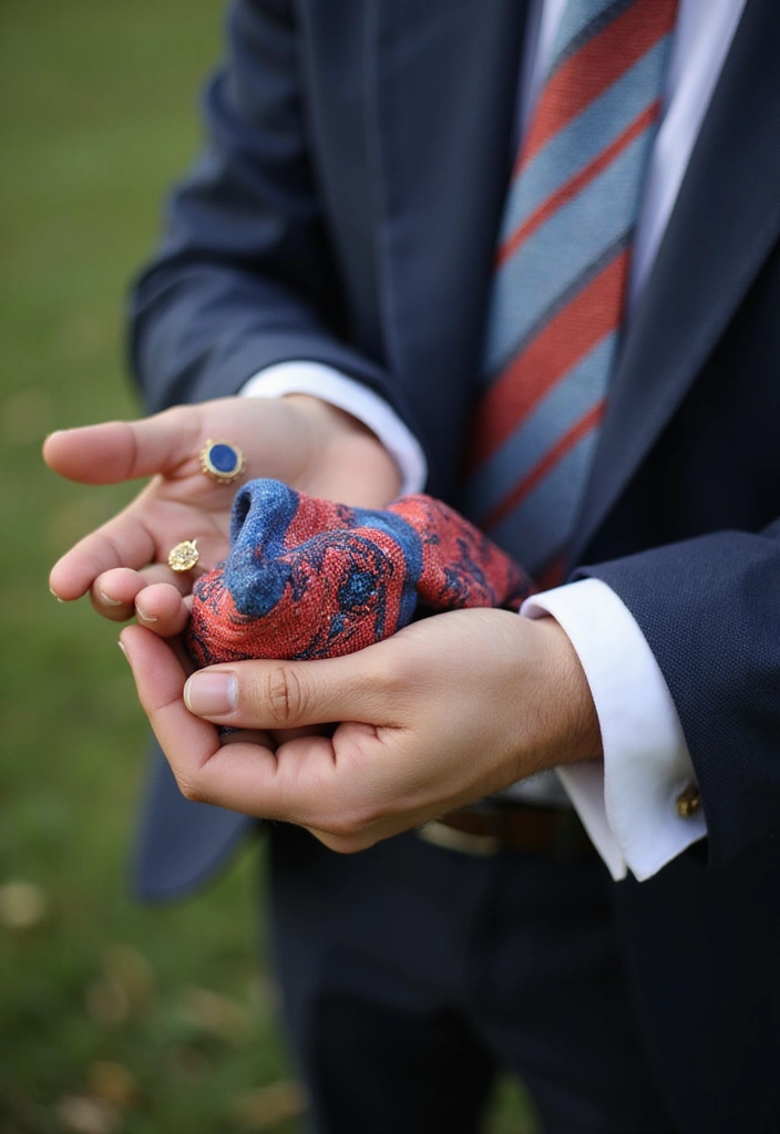 27 Groom Suit Ideas That Fit Every Style - 9. Fun Accessories for Sustainable Style