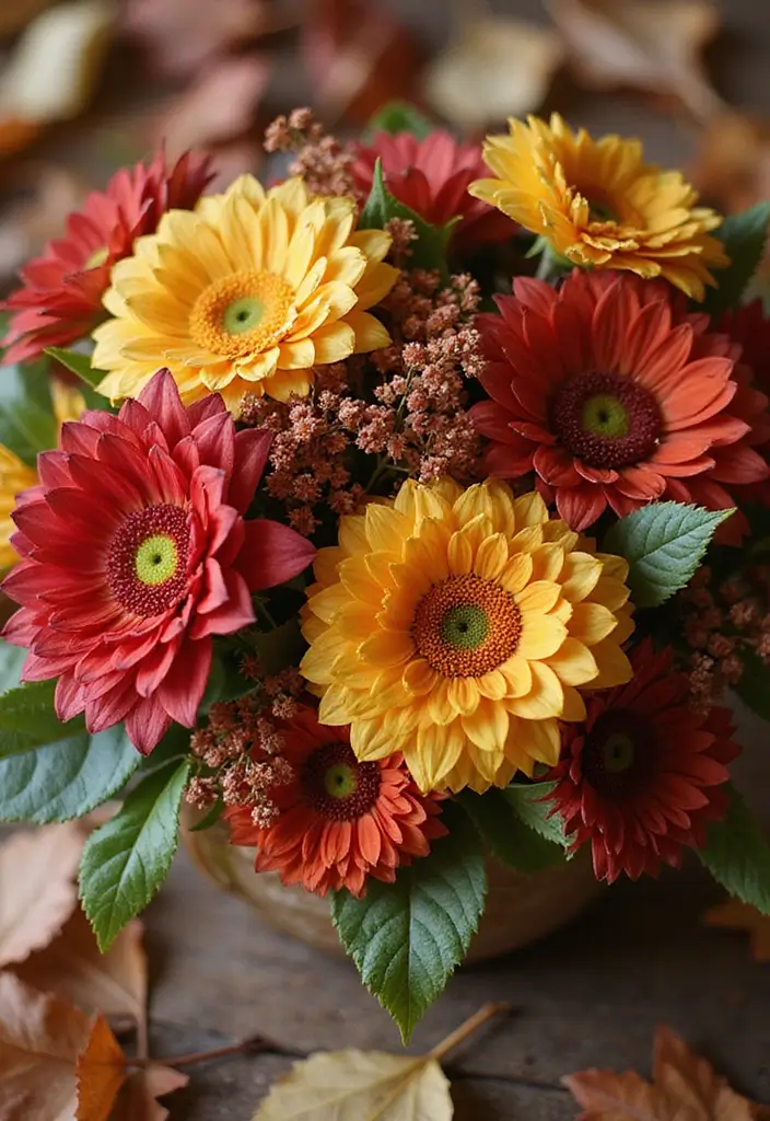 27 Ideas De Ramos De Flores Hermosas Y Originales - 13. Ramos de Flores de Otoño