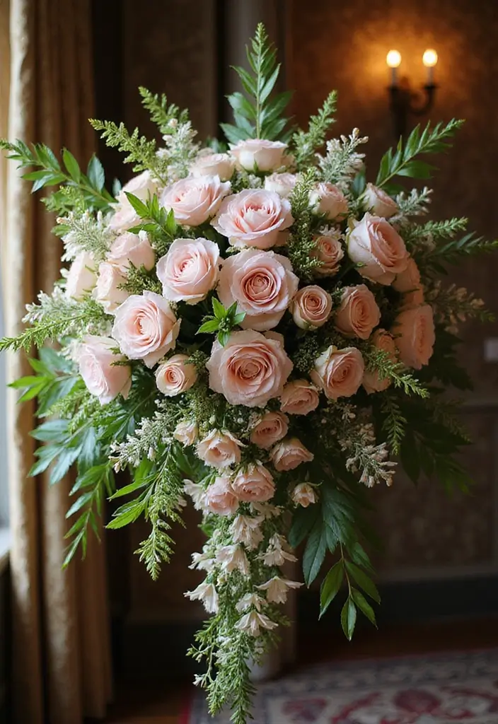 27 Ideas De Ramos De Flores Hermosas Y Originales - 16. Ramos de Flores en Cascada