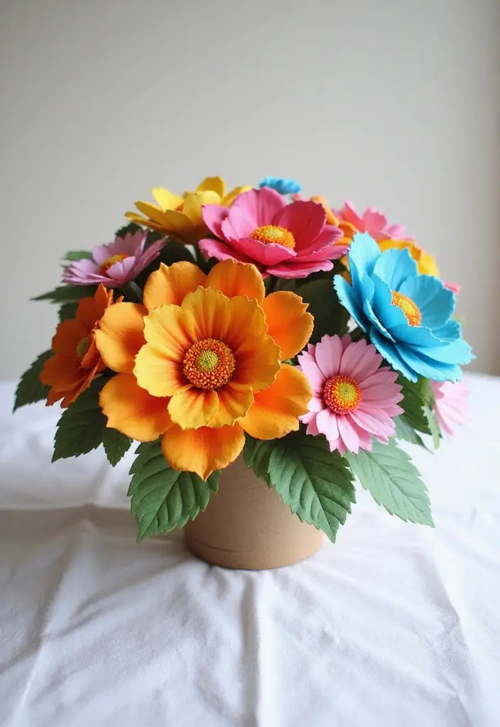 27 Ideas De Ramos De Flores Hermosas Y Originales - 5. Ramos de Flores de Papel