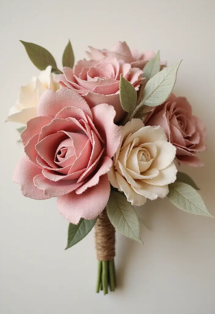 27 Ideas De Ramos De Flores Hermosas Y Originales - 6. Ramos de Flores de Tela