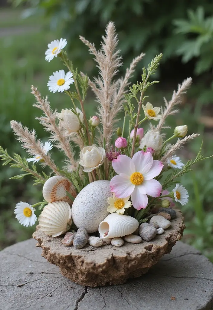 27 Ideas De Ramos De Flores Hermosas Y Originales - 9. Ramos con Elementos Naturales