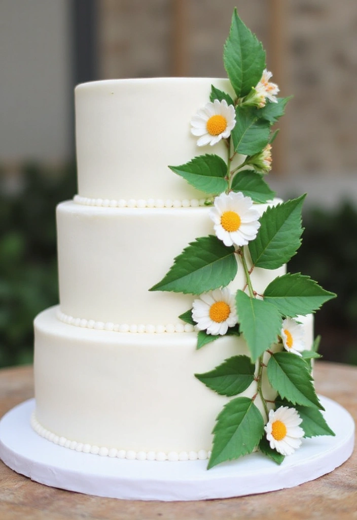 27 Moana Cake Ideas With Tropical Charm - 13. Tropical Leaf Accents