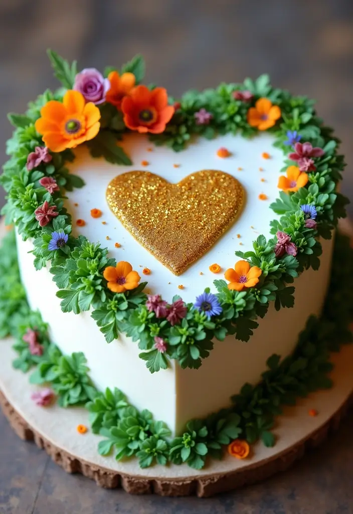 27 Moana Cake Ideas With Tropical Charm - 5. The Heart of Te Fiti