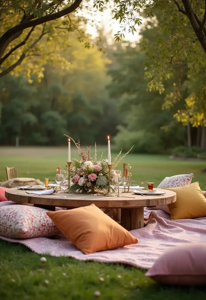 27 Picnic Wedding Ideas For Romantic Outdoor Ceremonies - 16. Picnic Style Seating