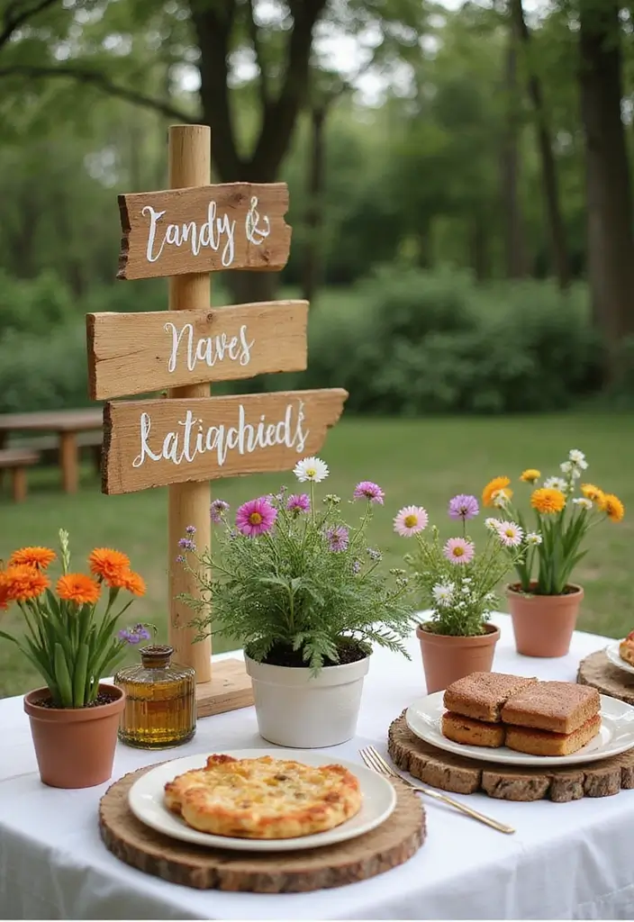 27 Picnic Wedding Ideas For Romantic Outdoor Ceremonies - 2. Eco-Friendly Decor