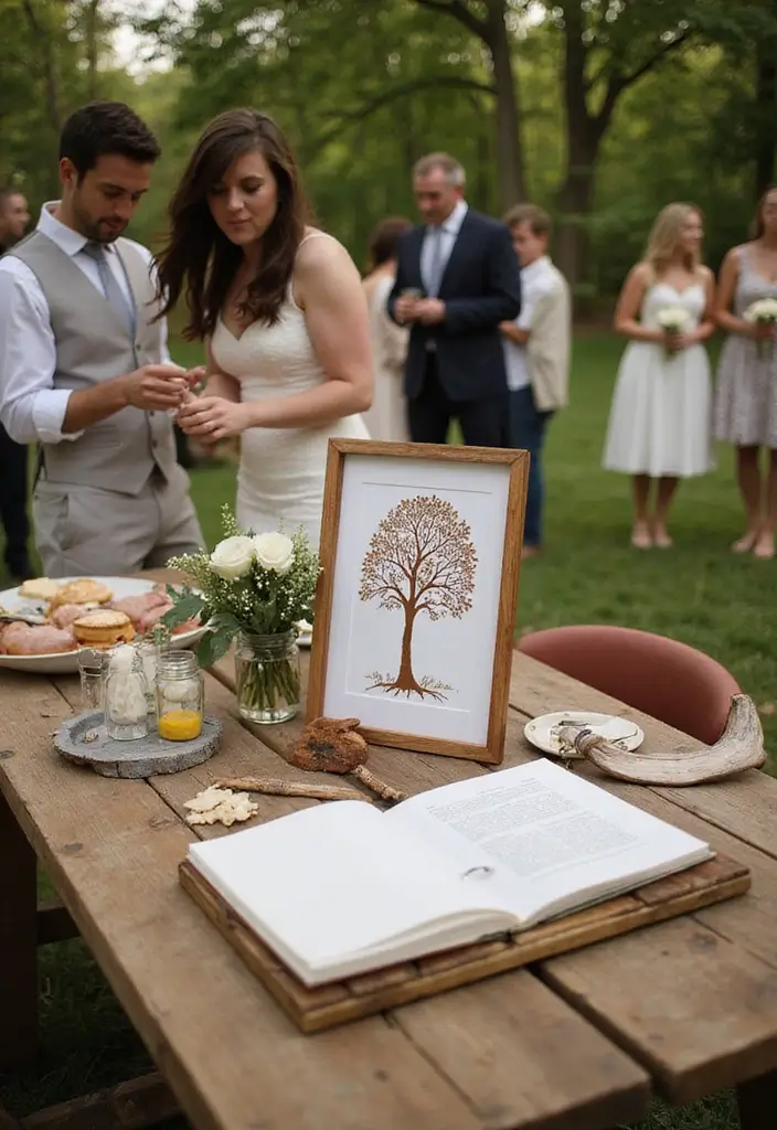 27 Picnic Wedding Ideas For Romantic Outdoor Ceremonies - 20. Thoughtful Guestbook Alternatives
