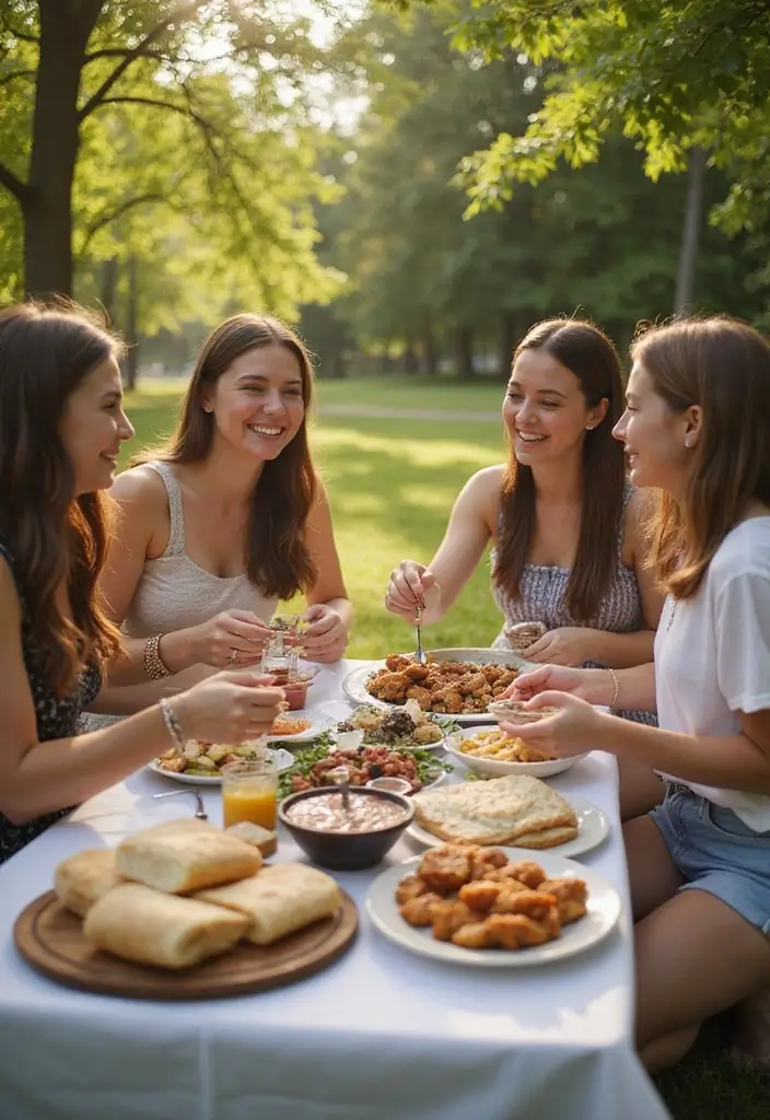 27 Picnic Wedding Ideas For Romantic Outdoor Ceremonies - 23. Pre-Wedding Potluck