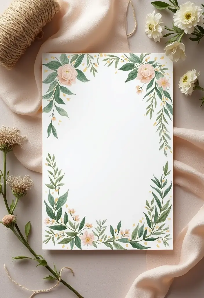 27 Picnic Wedding Ideas For Romantic Outdoor Ceremonies - 7. Nature-Inspired Invitations