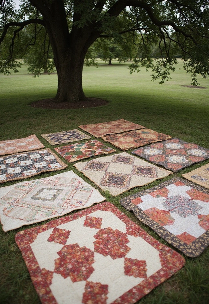 27 Picnic Wedding Ideas For Romantic Outdoor Ceremonies - 8. Vintage Picnic Blankets