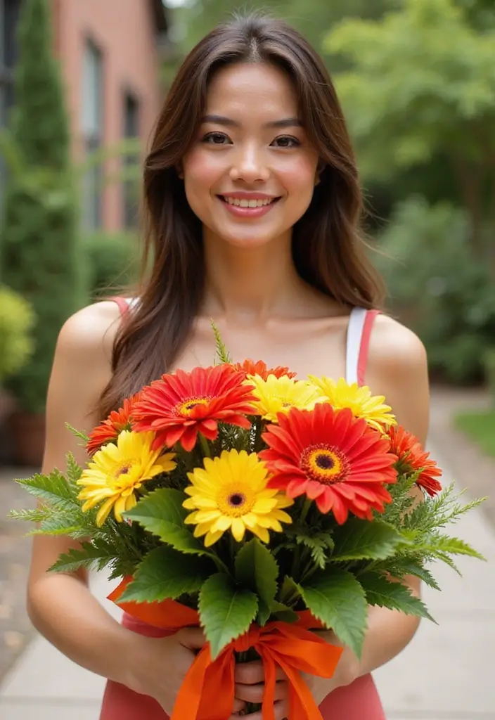 27 Red Prom Bouquet Ideas That Pop With Color - 17. Vibrant Red and Yellow Combo