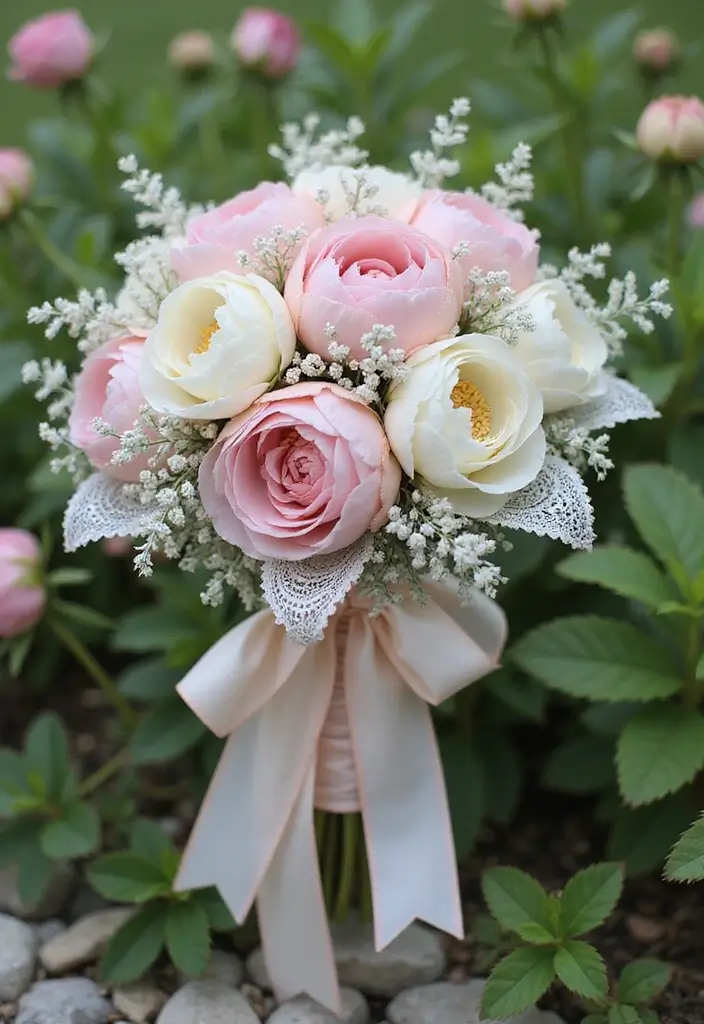 27 Ribbon Bouquet Ideas That Look Beautiful - 1. Whimsical Pastel Dream