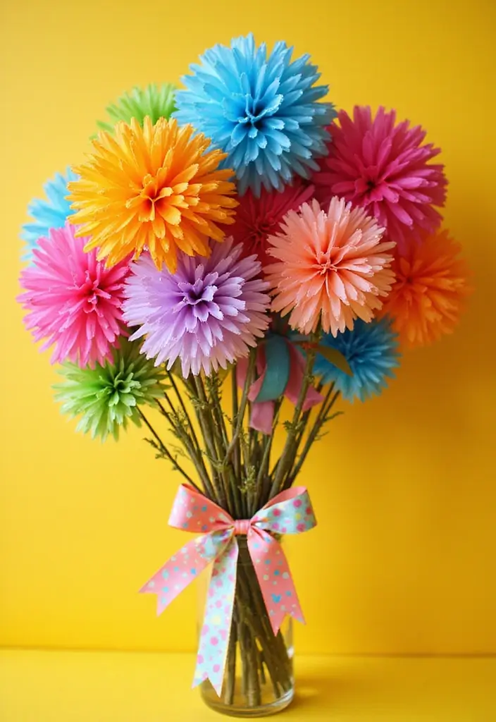 27 Ribbon Bouquet Ideas That Look Beautiful - 14. Festival of Ribbons