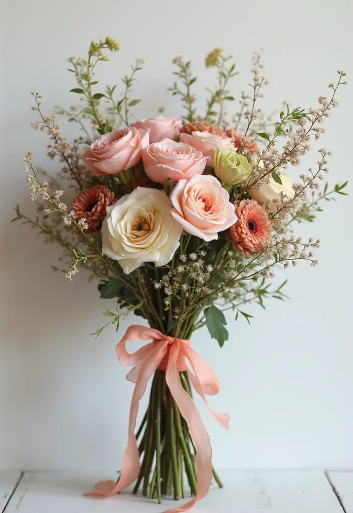 27 Ribbon Bouquet Ideas That Look Beautiful - 23. Flower Crown Inspired