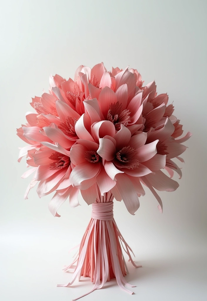 27 Ribbon Bouquet Ideas That Look Beautiful - 5. Sculptural Ribbon Art