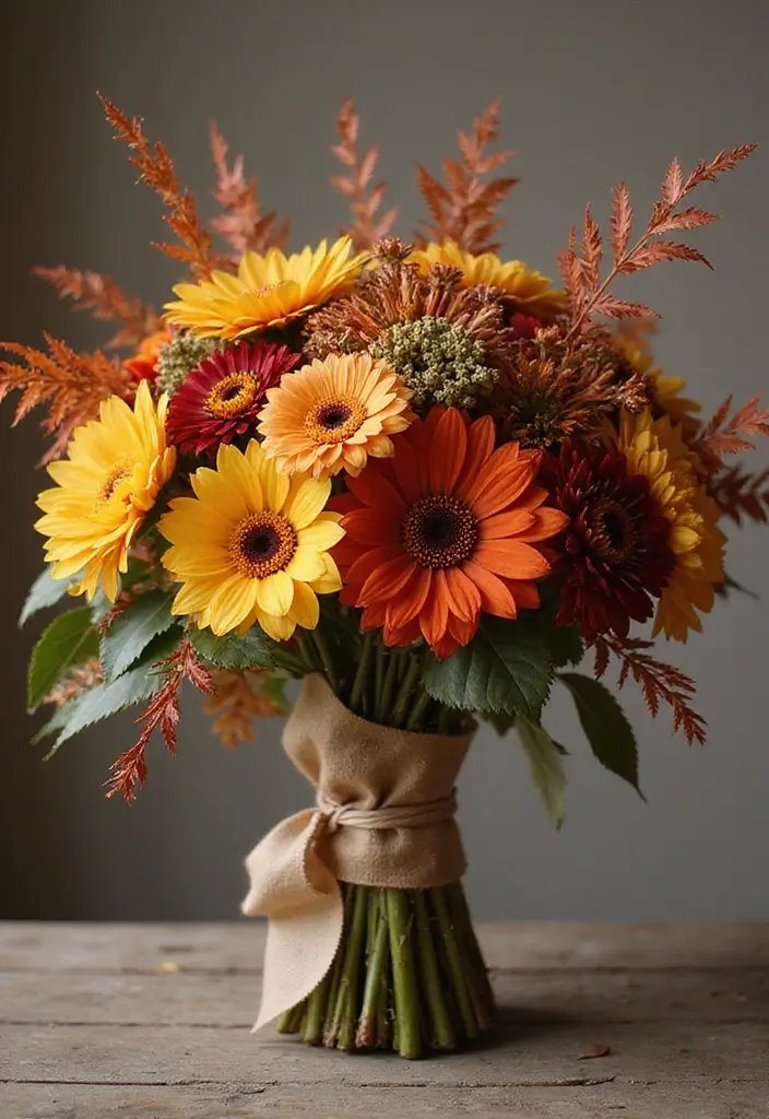 27 Ribbon Bouquet Ideas That Look Beautiful - 8. Seasonal Inspirations