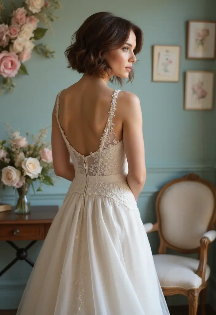 27 Short Hair Wedding Ideas That Look Stunning - 14. Short Hair with Loose Waves