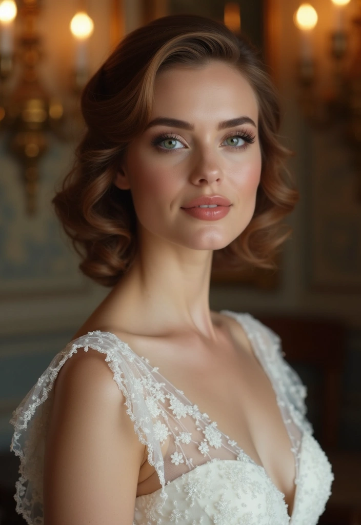 27 Short Hair Wedding Ideas That Look Stunning - 5. Vintage Finger Waves