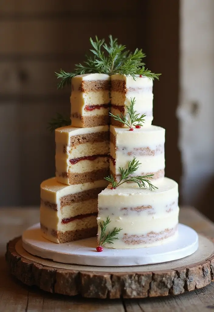 27 Simple Wedding Cake Ideas That Still Impress Guests - 11. Sweet and Savory Combo