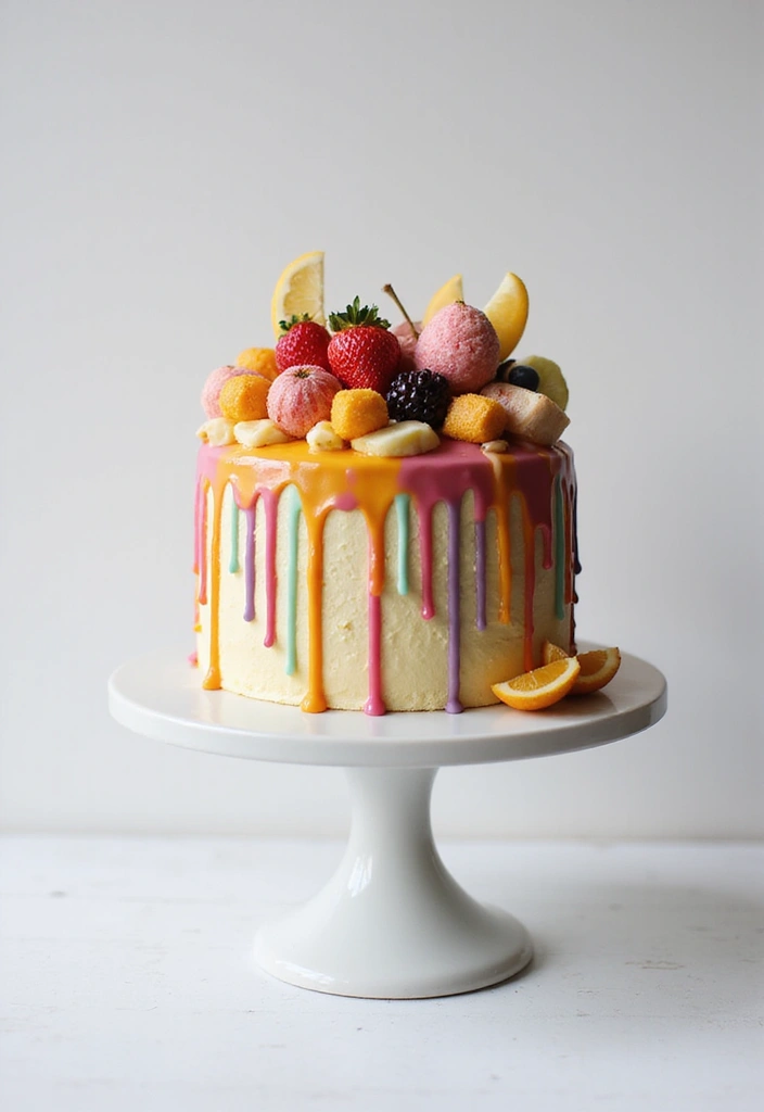 27 Simple Wedding Cake Ideas That Still Impress Guests - 12. Artistic Drip Cakes