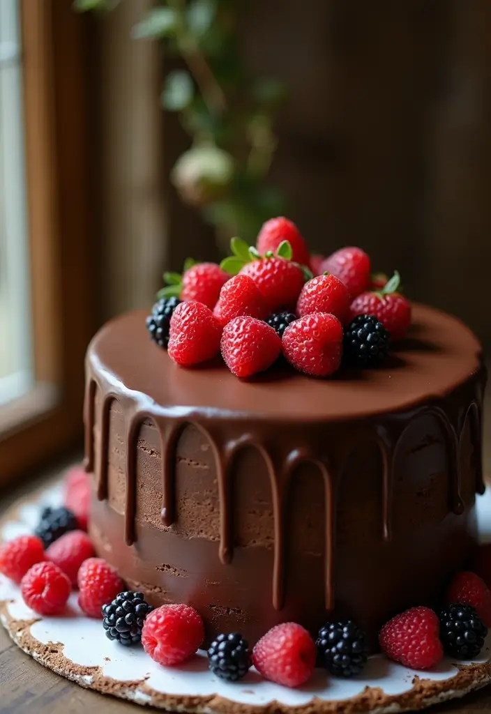 27 Simple Wedding Cake Ideas That Still Impress Guests - 16. Chocolate Ganache Delight
