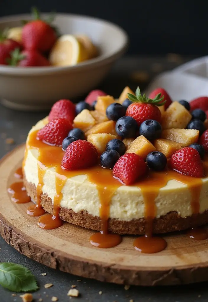 27 Simple Wedding Cake Ideas That Still Impress Guests - 21. Rustic Cheesecake Delight