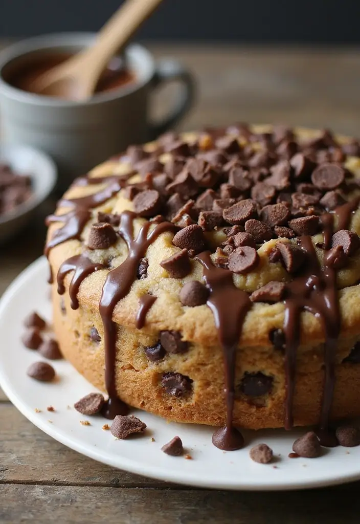 27 Simple Wedding Cake Ideas That Still Impress Guests - 26. Chocolate Chip Cookie Cake