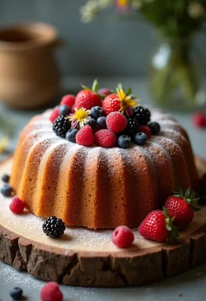 27 Simple Wedding Cake Ideas That Still Impress Guests - 27. Rustic Pound Cake