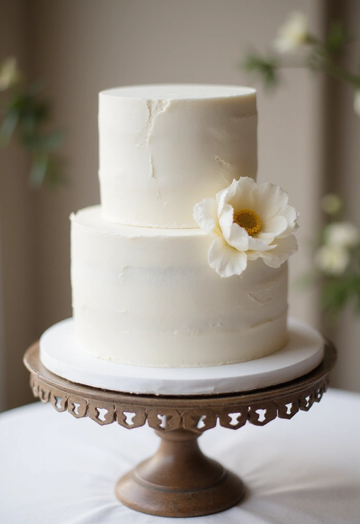 27 Simple Wedding Cake Ideas That Still Impress Guests - 8. Minimalist White Cakes