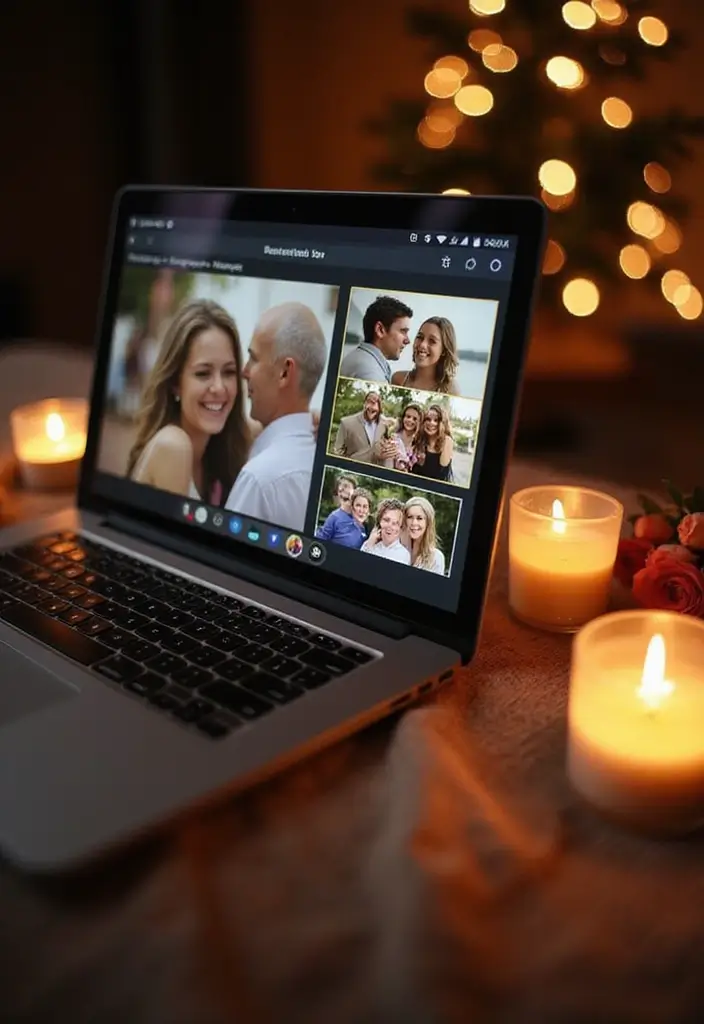 27 Thoughtful 30th Anniversary Ideas for Long-Distance Couples - 21. Create a Virtual Gallery of Your Love