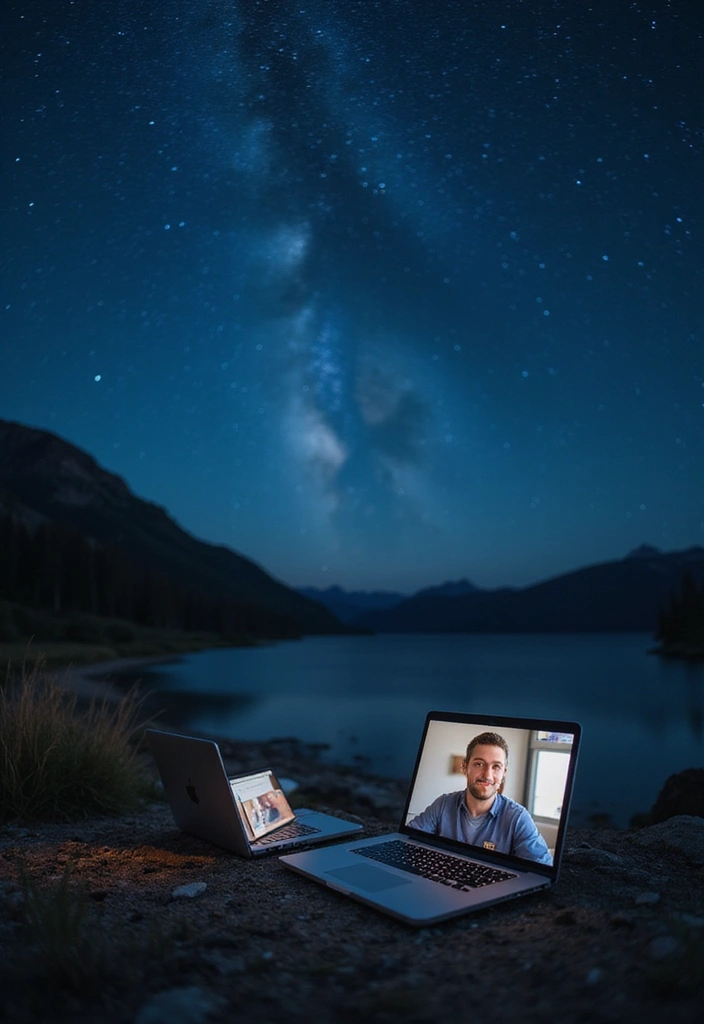 27 Thoughtful 30th Anniversary Ideas for Long-Distance Couples - 25. Surprise with a Starry Night