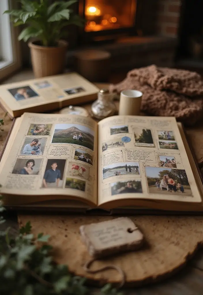 27 Thoughtful 30th Anniversary Ideas for Long-Distance Couples - 26. Reminisce Over a Scrapbook