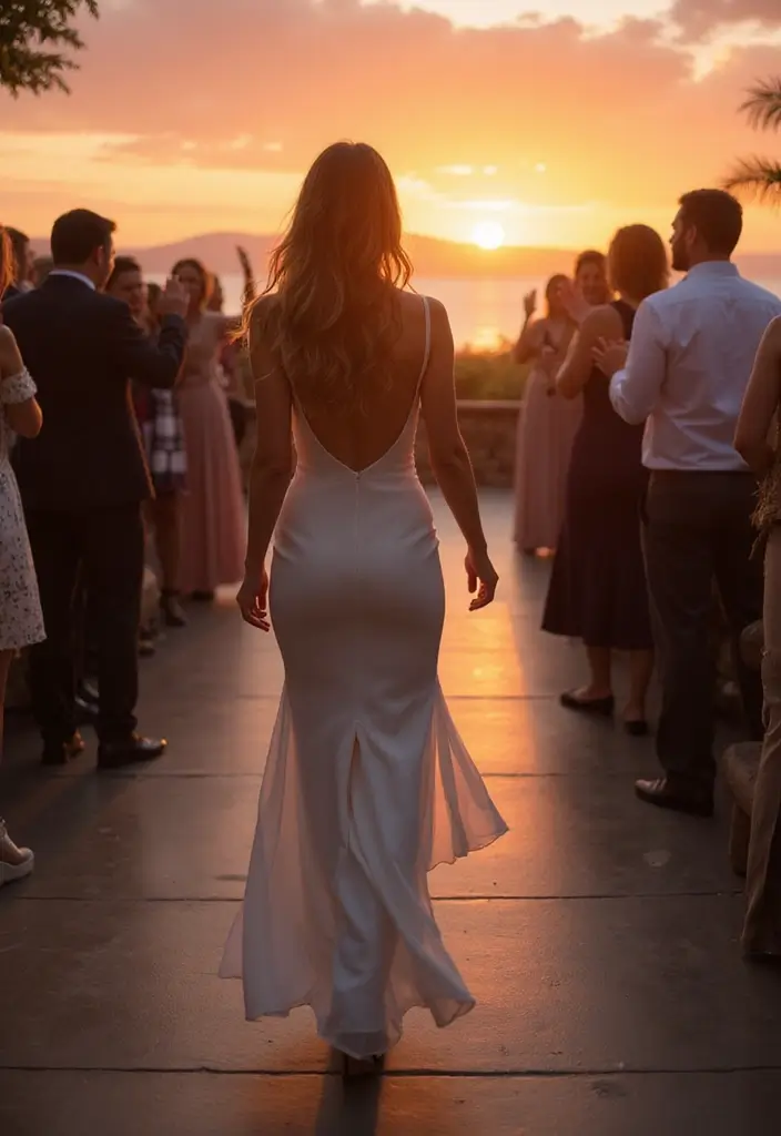 27 Wedding Exit Outfit Ideas That Sparkle At Goodbye - 13. Elegant Shift Dress