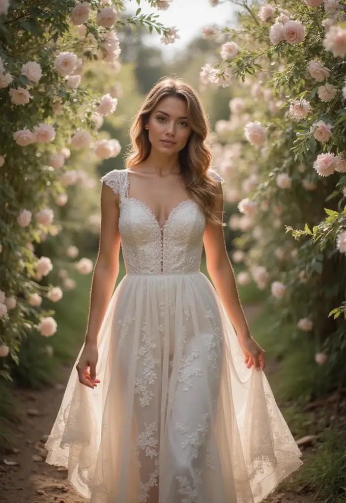 27 Wedding Exit Outfit Ideas That Sparkle At Goodbye - 7. Vintage Tea-Length Dress