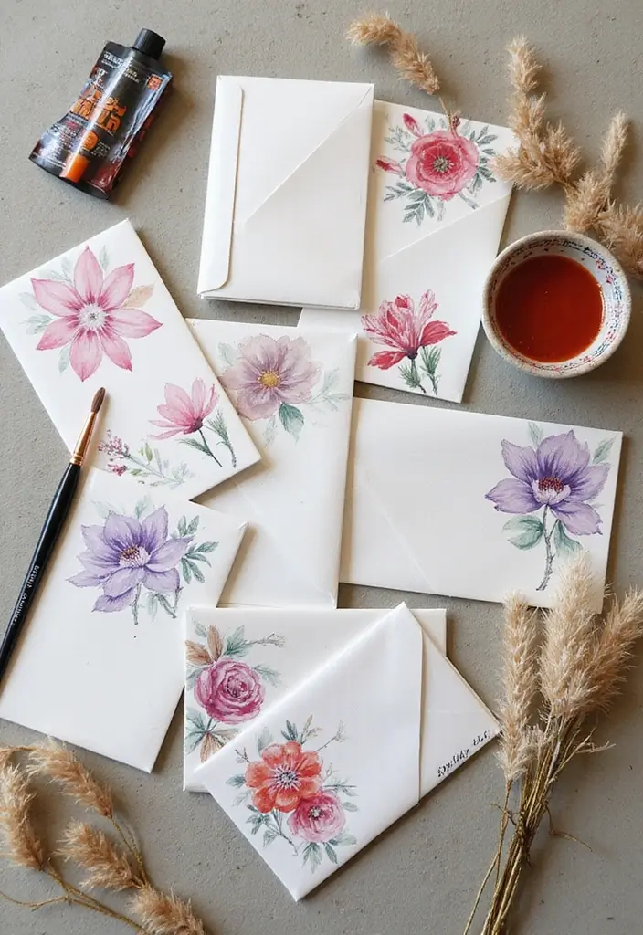 27 Wedding Invitation Envelope Ideas That Impress - 25. Envelope Art