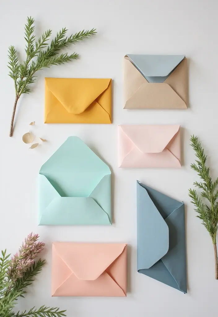 27 Wedding Invitation Envelope Ideas That Impress - 9. Geometric Envelopes