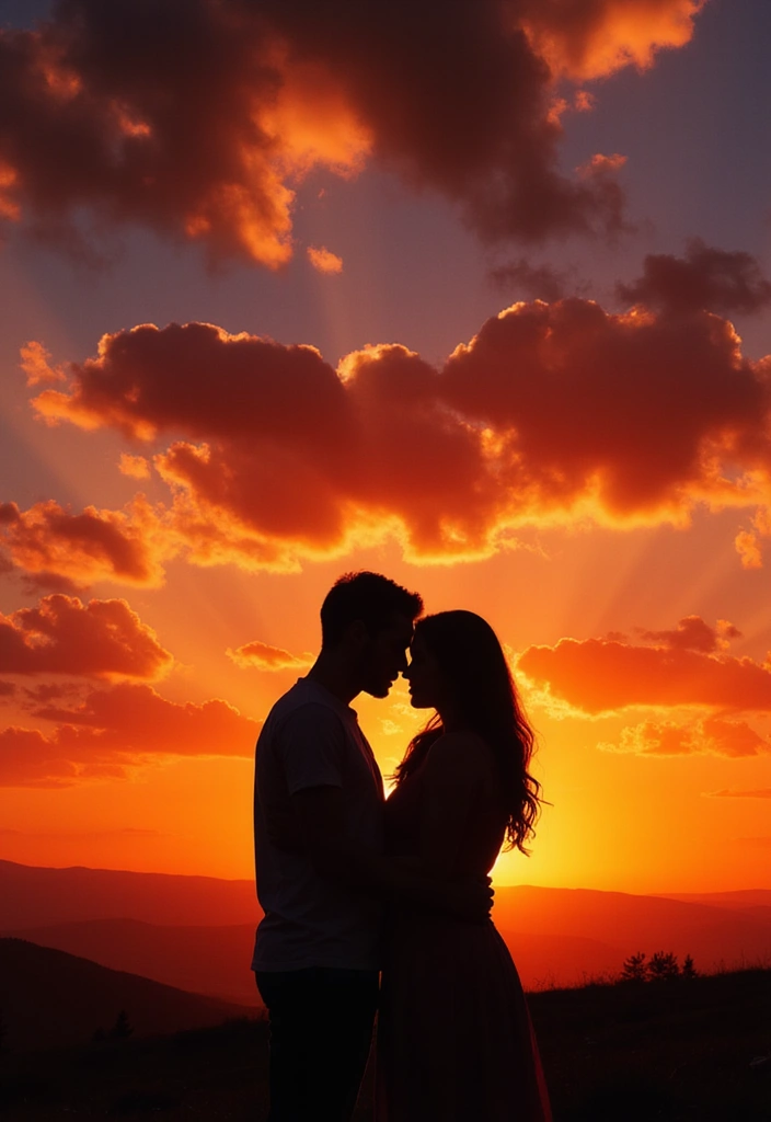 27 Wedding Pose Ideas That Look Natural and Timeless - 10. Romantic Silhouettes