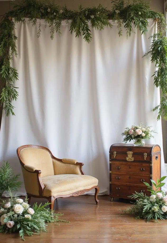 27 Wedding Stage Decoration Ideas That Wow Guests - 6. Upcycled Furniture