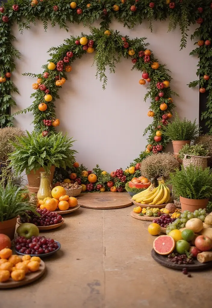 27 Wedding Stage Decoration Ideas That Wow Guests - 9. Edible Decor